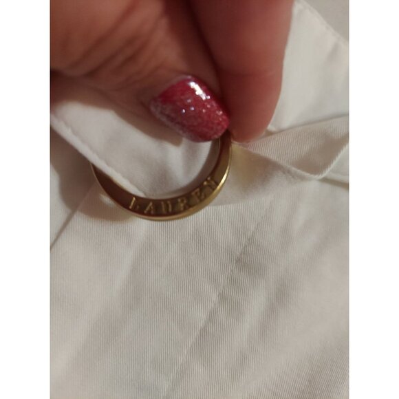 Lauren Ralph Lauren Women Shorts With Belt White Size 14 Summer NWT Polo - Picture 6 of 15